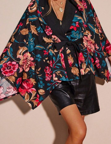 Blazer SHEIN, floral print