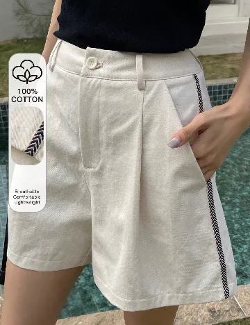 Pantaloni scurti Dazy, crem