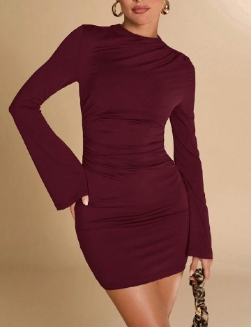 Rochie scurta SHEIN, visiniu