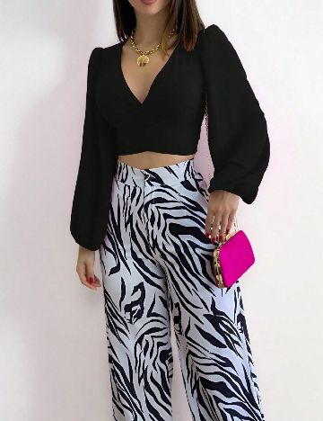 Top SHEIN, negru