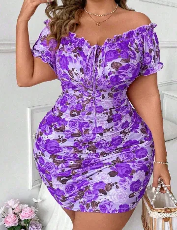 Rochie scurta SHEIN CURVE, mov