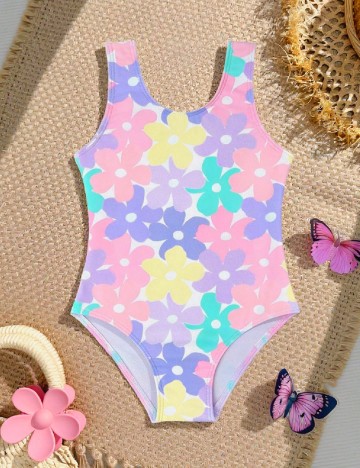 Costum de baie Shein Kids, mix culori