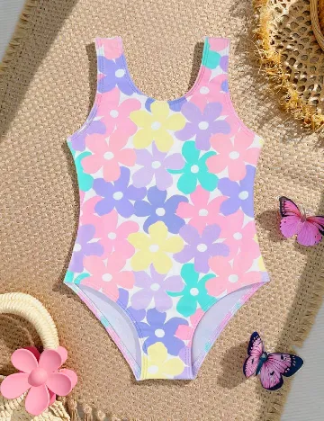Costum de baie Shein Kids, mix culori
