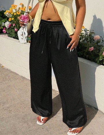 Pantaloni SHEIN CURVE, negru