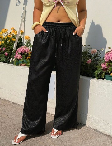 Pantaloni SHEIN CURVE, negru