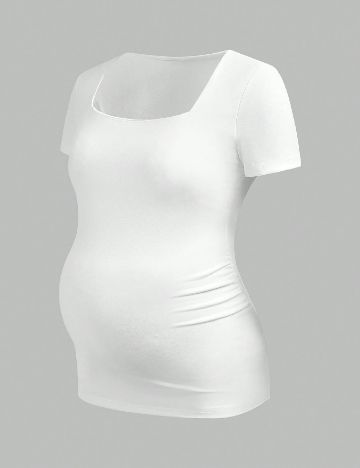 Tricou SHEIN Maternity, alb