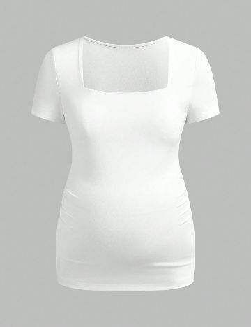 Tricou SHEIN Maternity, alb