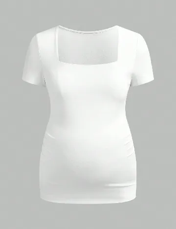 Tricou SHEIN Maternity, alb
