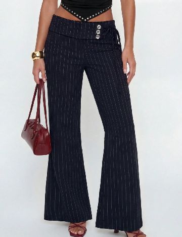 Pantaloni SHEIN, bleumarin inchis