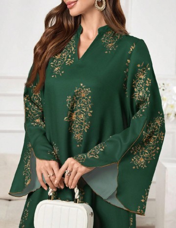 Rochie lunga SHEIN, verde