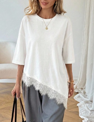 Tricou SHEIN CURVE, alb