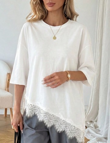 Tricou SHEIN CURVE, alb