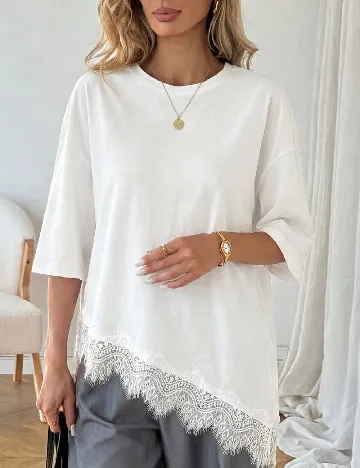Tricou SHEIN CURVE, alb