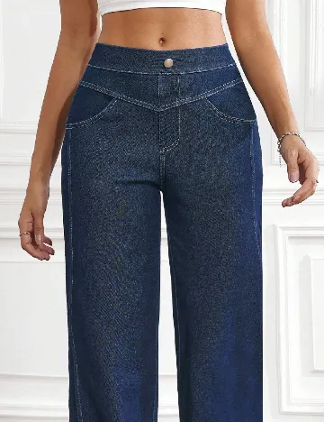 Pantaloni SHEIN, bleumarin
