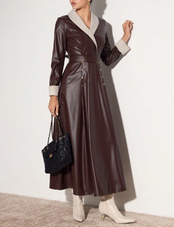 Rochie lunga SHEIN, maro