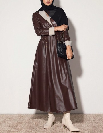 Rochie lunga SHEIN, maro