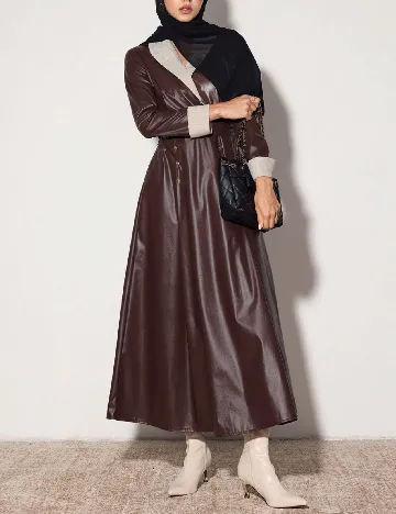 Rochie lunga SHEIN, maro