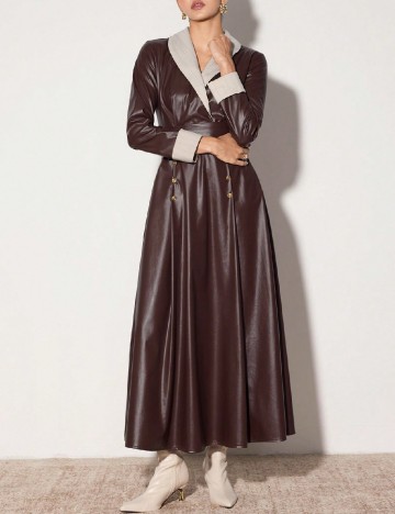 Rochie lunga SHEIN, maro