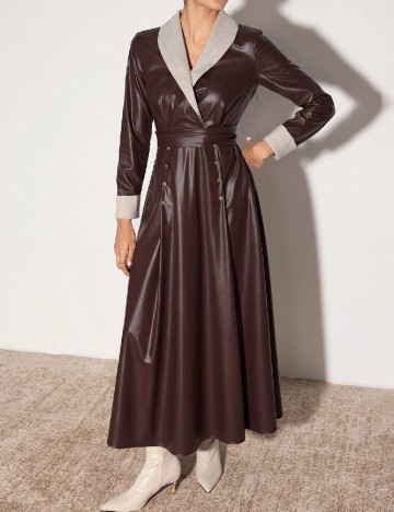Rochie lunga SHEIN, maro