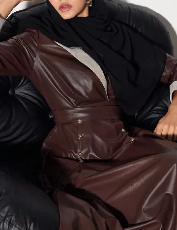 Rochie lunga SHEIN, maro