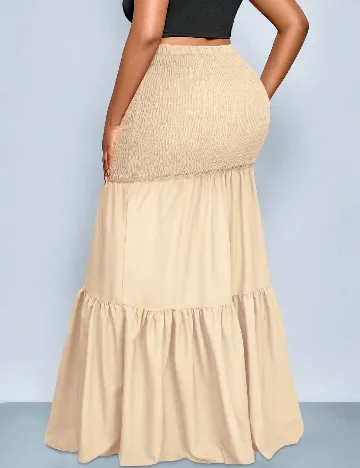 Fusta SHEIN CURVE, crem