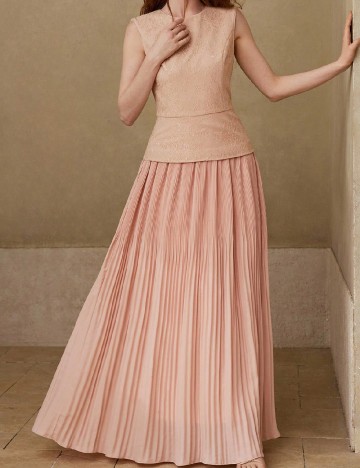 Rochie lunga MOTF, roz