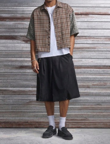 Pantaloni scurti SHEIN, negru