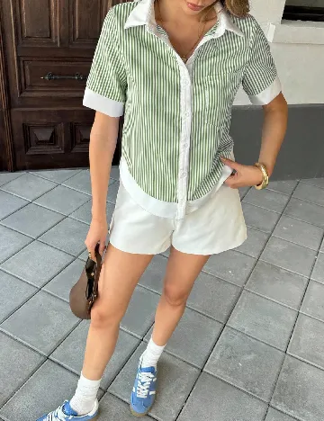 Camasa SHEIN, verde