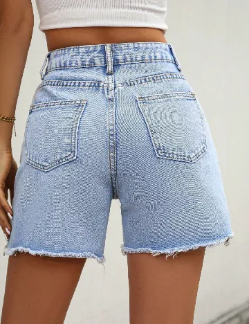 Pantaloni scurti SHEIN, albastru