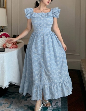 Rochie lunga SHEIN, albastru