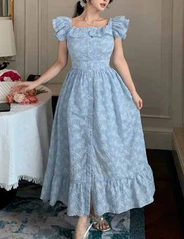 Rochie lunga SHEIN, albastru