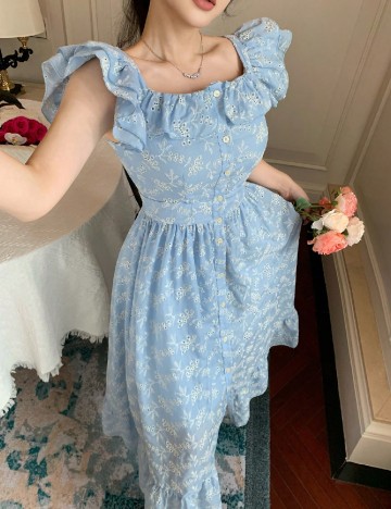 Rochie lunga SHEIN, albastru