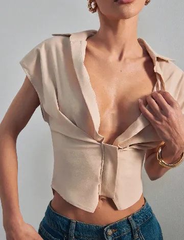 Top SHEIN, crem