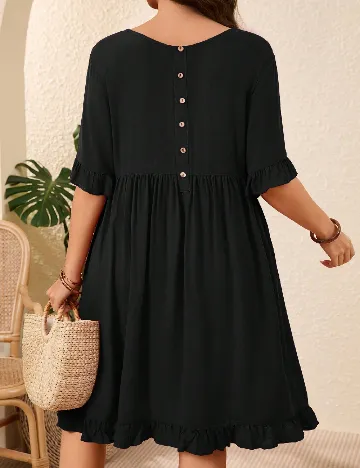 Rochie scurta Emery Rose Curve, negru