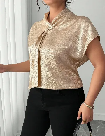Bluza SHEIN CURVE, auriu