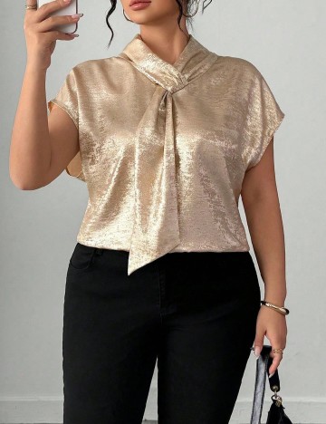 Bluza SHEIN CURVE, auriu