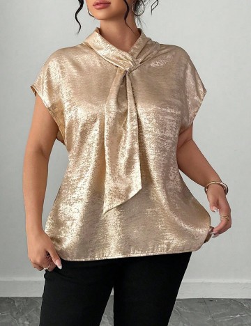 Bluza SHEIN CURVE, auriu