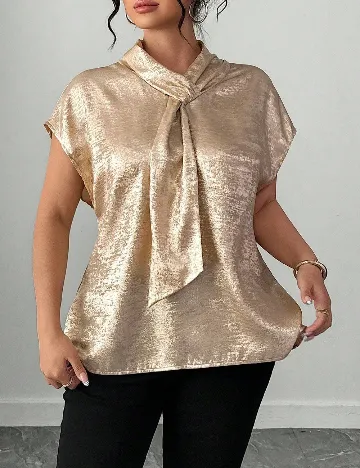 Bluza SHEIN CURVE, auriu