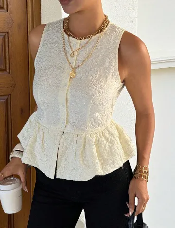 Bluza SHEIN, ecru
