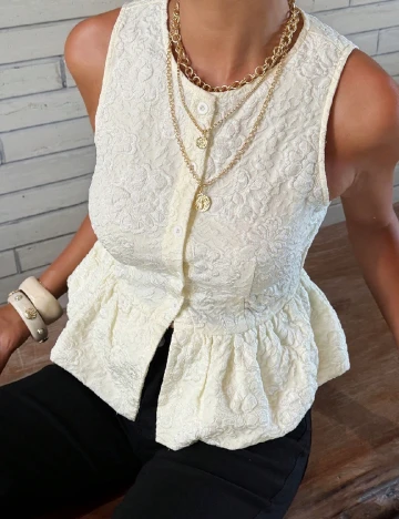 Bluza SHEIN, ecru