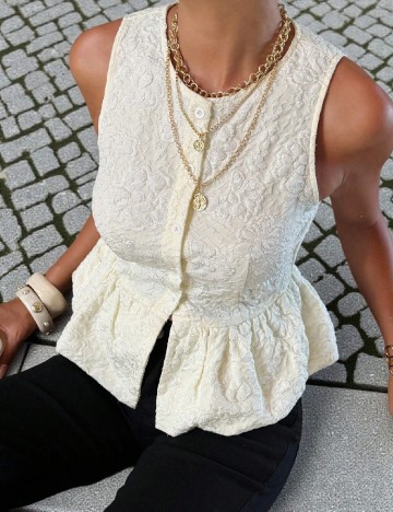 Bluza SHEIN, ecru