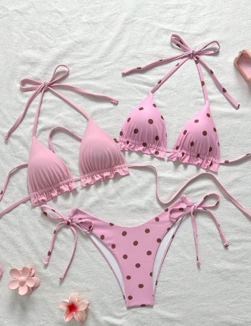 Costum de baie SHEIN, roz