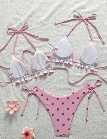 Costum de baie SHEIN, roz