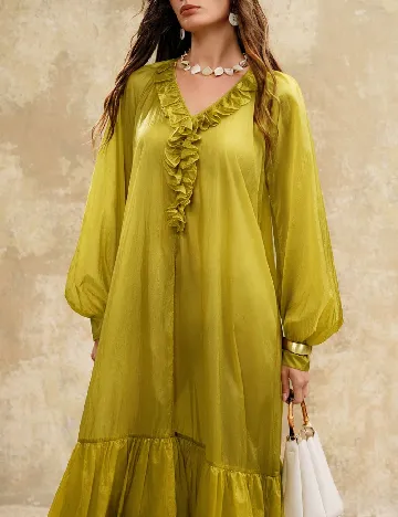 Rochie lunga SHEIN, verde