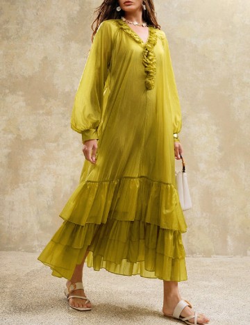 Rochie lunga SHEIN, verde