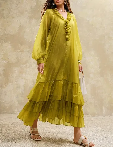 Rochie lunga SHEIN, verde