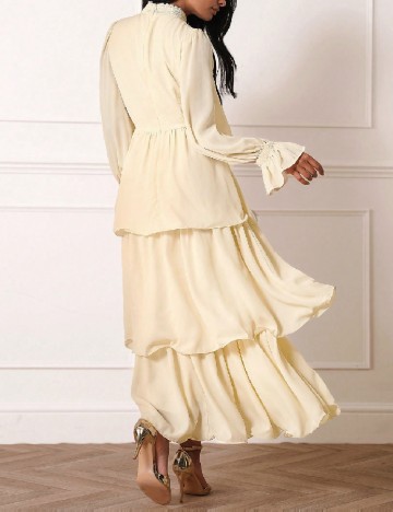 Rochie lunga SHEIN, crem