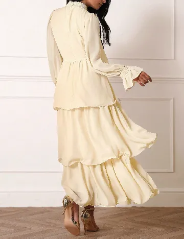 Rochie lunga SHEIN, crem