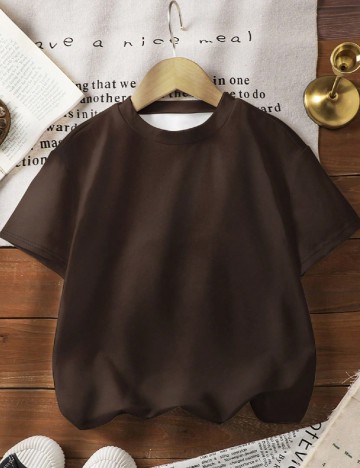 Tricou Shein Kids, maro