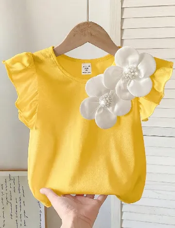 Bluza Shein Kids, galben